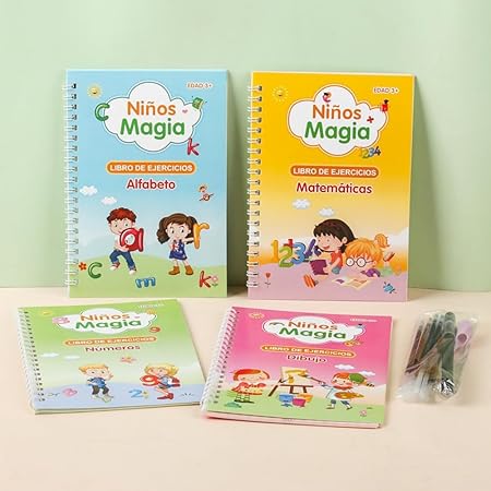 😍Kit Educativo Mágico: Caligrafía 3D Reutilizable — El #1 en Ecuador📚