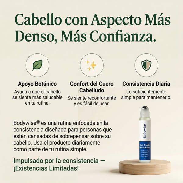 BODYWISE 🇺🇸 - No se trata solo de cabello. Se trata de cómo vuelves a sentirte.❤️
